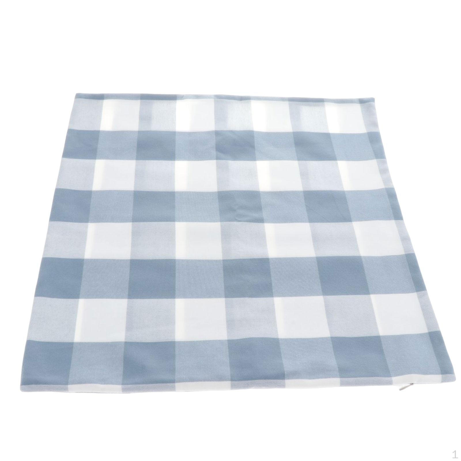 

Pillow Cover Pillowcase Bed Case Decorative Cushion for Living Room Decoration Large Grid 45cmx45cm