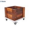 Xiwanghui Outdoor Wooden Planter Box with Wheels