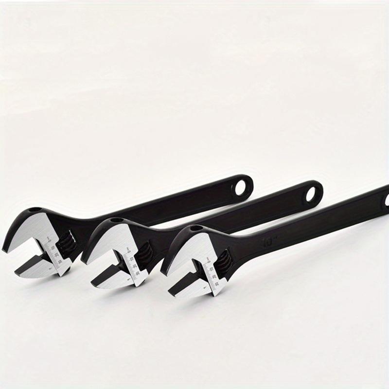 6 8 10 12 Inch Adjustable Wrench Set Corrosion Resistant Black Oxide Finish for Automotive Plumbing Household Repairs