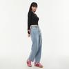LAP Side Cut Slim Baggy Denim Pants Aq1Dp260