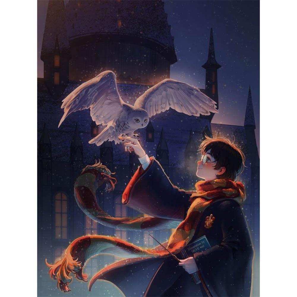 Harry Potter Cartoon Characters Diamond Painting Cross Stitch Hogwarts Castle Mosaic Embroidery Rhinestones Home Decor Kids Gift