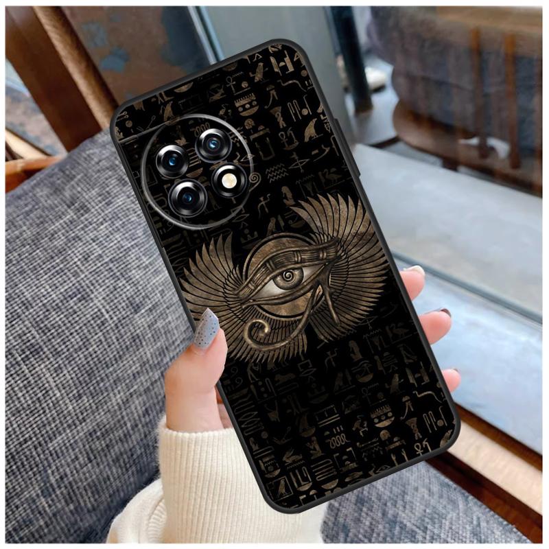 Egyptian Eye Of Horus Case For OnePlus 13 15 13R 13T 12 12R 11 9 10 Pro 10T 8T Nord 5 CE 2 3 4 Lite N20 N30 Coque