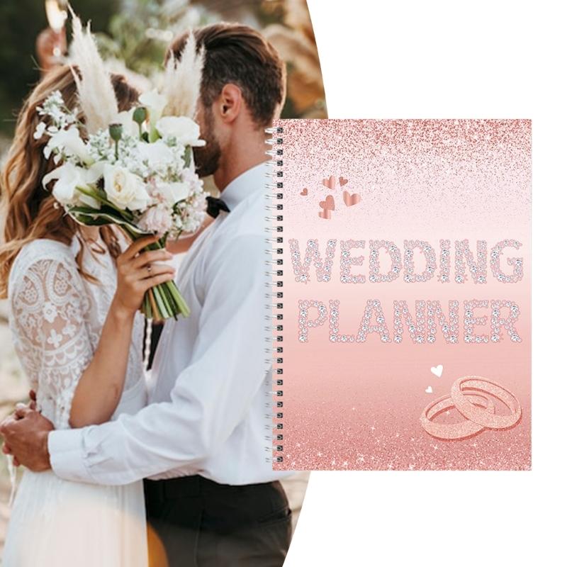 Stylish Wedding Planner Notebook Bride Planning Checklist for Bride Grooms and Coordinators To Organize Every Detail