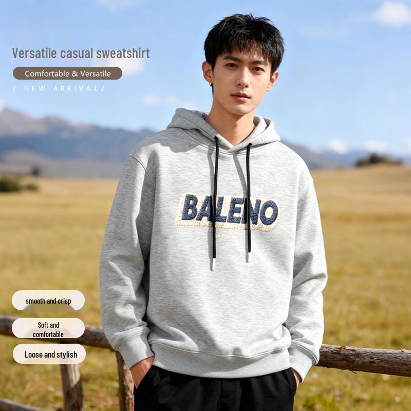 Baleno Men's Hooded Letter Print Sweatshirt