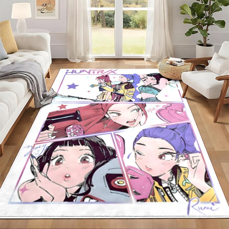Kpop demonų medžiotojai Kilimas Durų kilimėlis svetainei ar miegamajam Apsauginis kilimėlis po kėde Biuro dekoracija Kalėdinė dovana Gimtadienio dovana