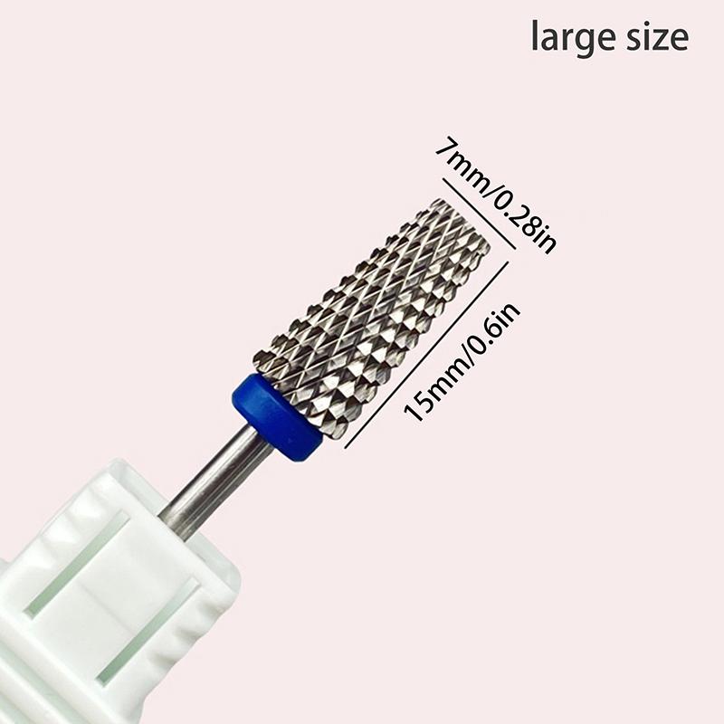 1Pcs Stainless Steel Milling Cutter Nail Drill Bits For Electric Nail Drill Manicure Machine Pedicure Nail File Accessories