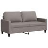 Vidaxl Sofa 2-Osobowa, Kolor Taupe, 140 Cm, Tapicerowana Tkaniną