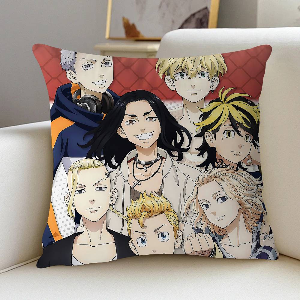 Anime T-Tokyo-Revenger Kissenbezug 30x50 Polyester Sofakissen Dekorative Wurfkissen Heimdekoration Kissenbezug