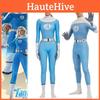 Fantastic Four 4 Cosplay Jumpsuit Invisible Woman Human Torch Outfit Bodysuit