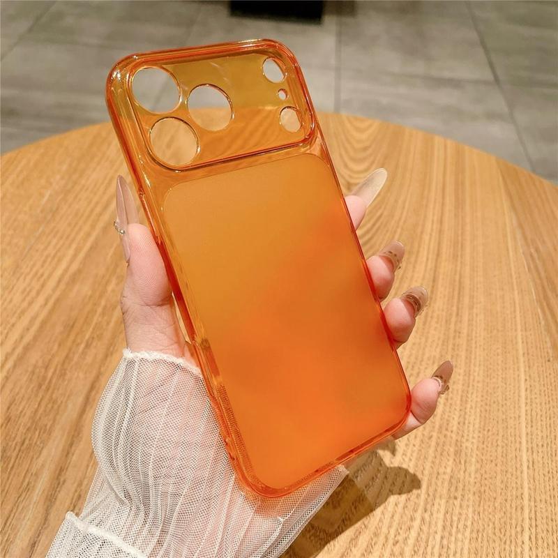 Matte Soft TPU Plain Phone Case For iPhone 13 14 15 16 17 Pro Max Transparent Silicone Shockproof Bumper Back Cases Cover