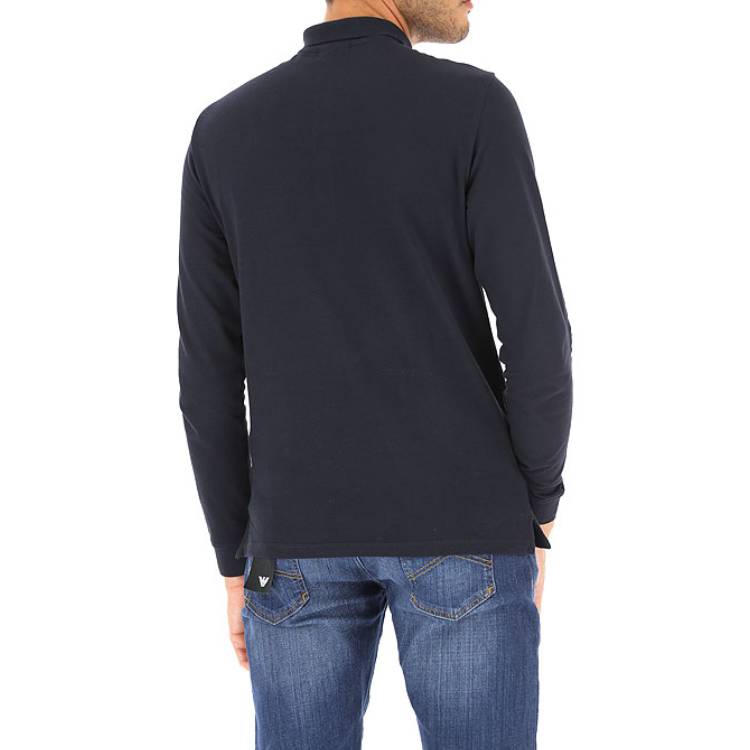 EMPORIO ARMANI Polo Shirt Men's Dark Blue 8N1F13-1J0SZ-0939
