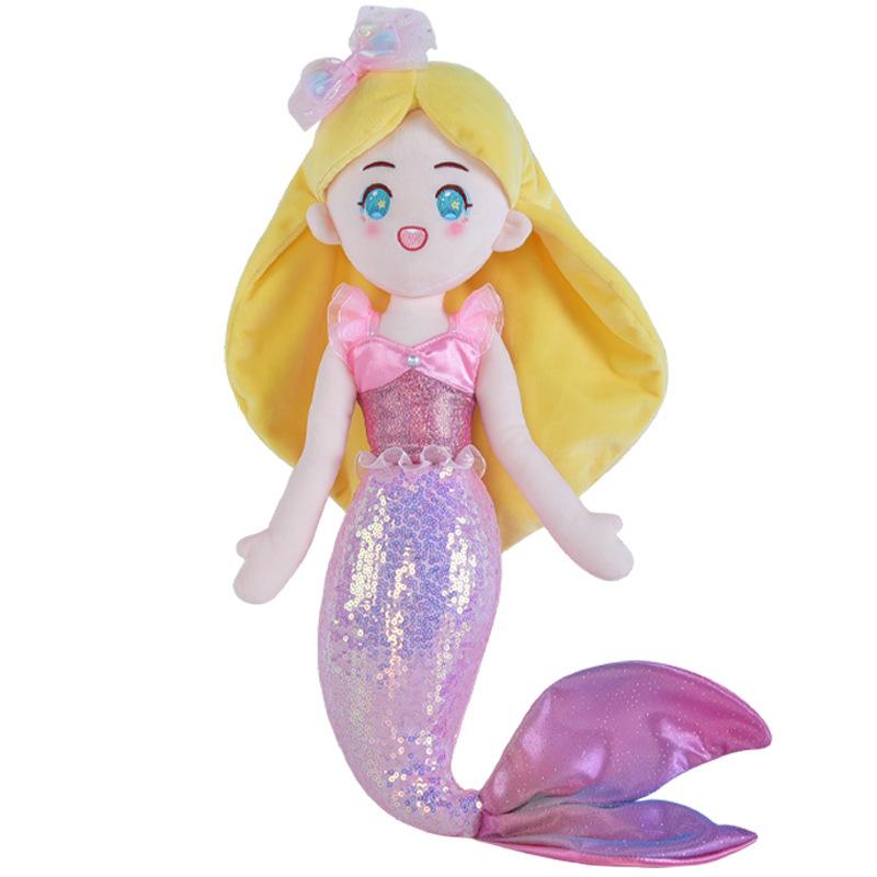 New Mermaid Princess Cloth Doll Pillow Girl Doll Plush Toy Gift Sleeping Doll