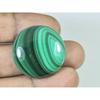 70Cts. Natural Green Malachite Round Shape Cabochon Loose Gemstone 29X29X6MM D-376