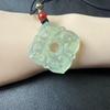 Exquisite Hetian Jade Four Seasons Green Pendant: Peace and Auspiciousness In Stock