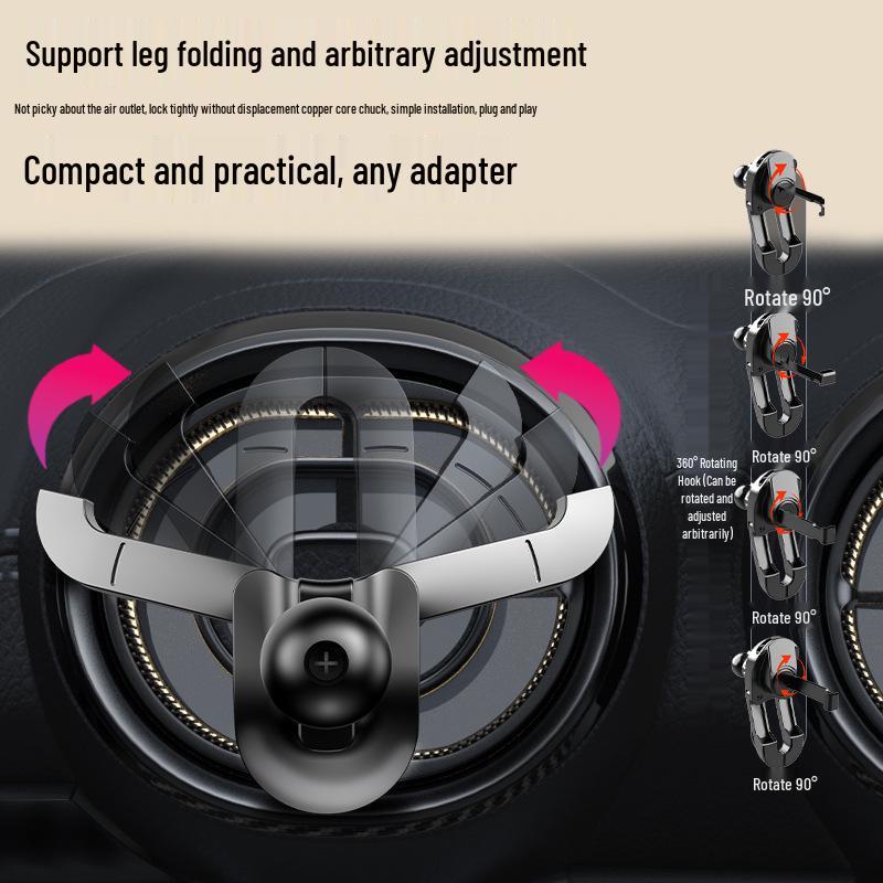 Universal Car Air Vent Magnetic Phone Holder Adjustable MagSafe Clip