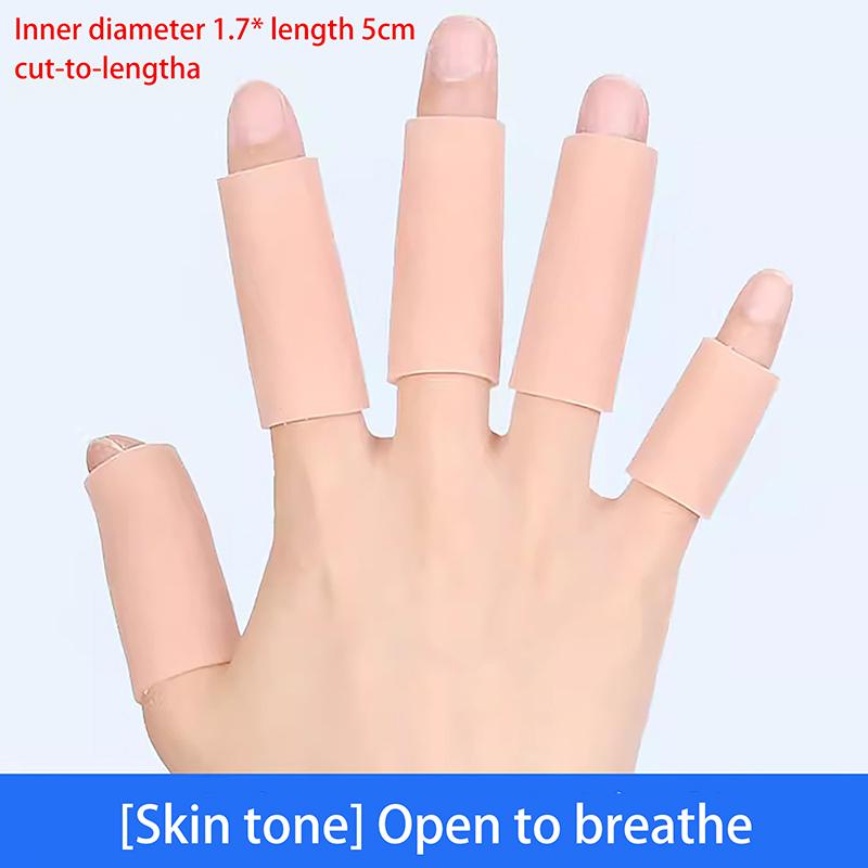 10Pcs Cooking Kitchen Tools Silicone Gel Tube Hand Bandage Finger Protector Anti-Cut Heat Resistant Finger Sleeves