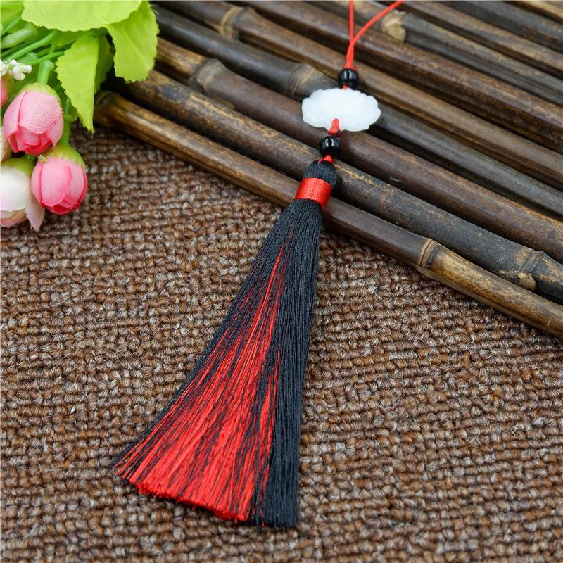 Antik Tofsig Öron i Två Färger, Kinesisk Stil Accessoar Hänge, Retro Klassiskt Fläkt Hänge, Väskhängande Smycke Hänge.