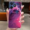 For Tecno Spark 10 Pro Case KI7 Silicone Aesthetic Cute Cat Back Cover for Techno Spark 10 Pro Transparent Soft Phone Case