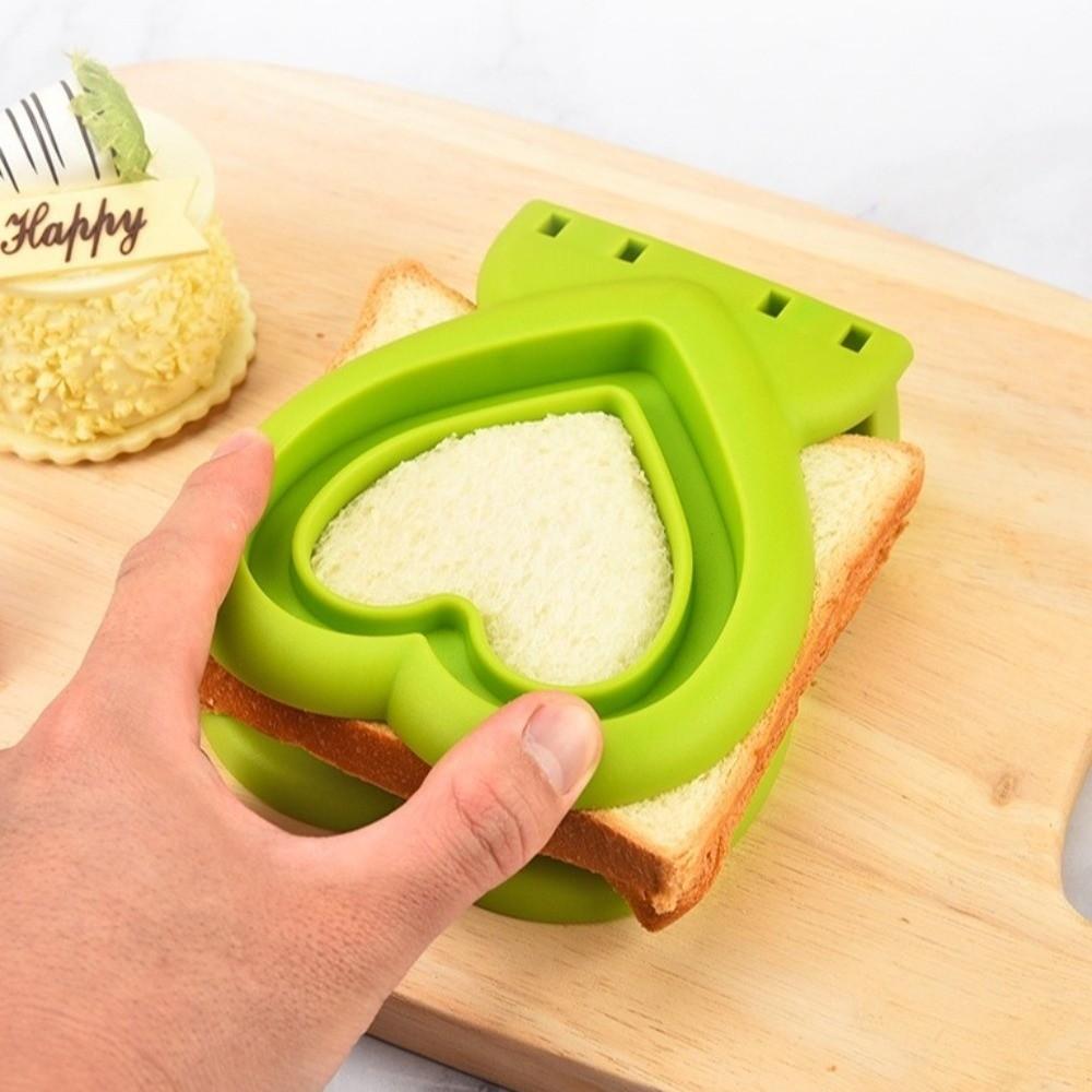 New Stainless Steel DIY Sandwich Cutters Mould Round Square Heart Shape Toast Bread Mold Sandwich Cutting Tool Kids Breakfast