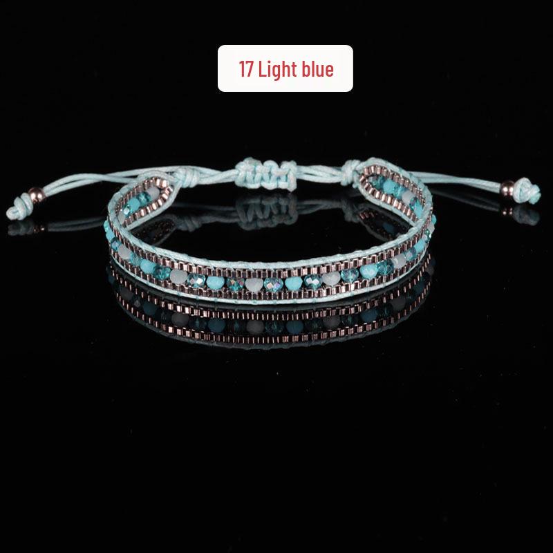 Retro Bohemian Crystal Rope Bracelet