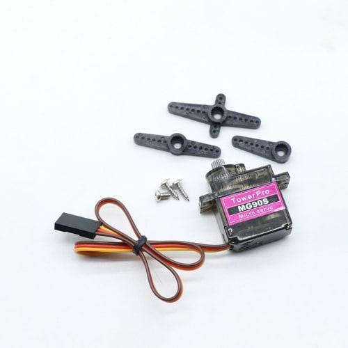 JnTech MG90S Servo, 9G Micro Servo Motor, Digital Servo, RC Servo Motor for RC Cars, Robot Arms, Remote Control Toys, and Airplanes, 180 Degree Contro