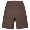 Supreme Pinstripe Wool Trouser Short Brown