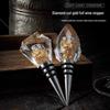 Taozhi Geometric Gold Foil Diamond Wine Stopper