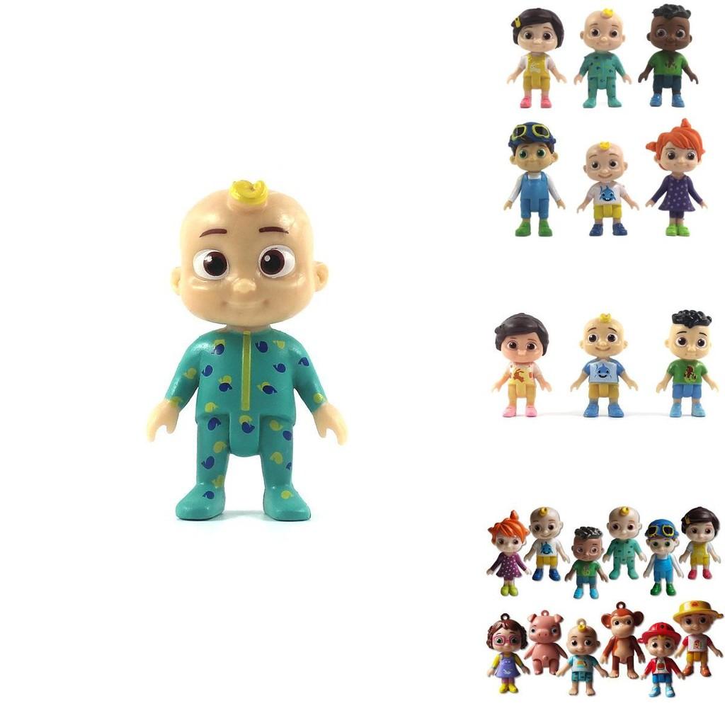 Adorable Cocomelon Family Friends 6 Pack Jj Figure Play Set Toy Miniatures