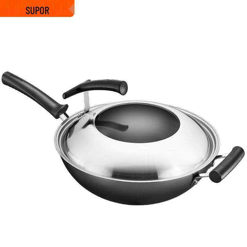 Supor FC32H7 32cm Refined Iron Wok
