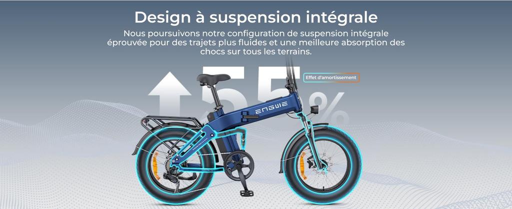 ENGWE faltbares Elektrofahrrad, 48V 15Ah Akku, Reichweite bis zu 130km, faltbares Design, App-Steuerung, Pro 3.0 Boost-Motor, ENGINE PRO 3.0 BOOST