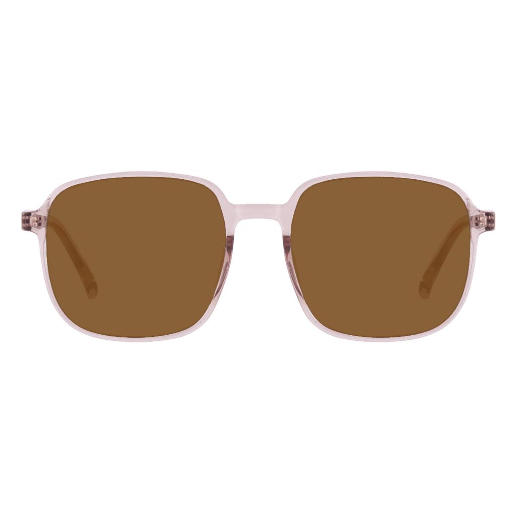 Stylish Men Women Square Oversized Polarized Sunglasses Transparent TR90 Light Plastic Sun Shades Sunglasses Lenses Myopia Lens