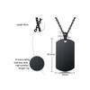 Engraved Standard Military Dog Tag Blanks Stamping Dogtag Pendant Stainless Steel Men Women Charm Plain Jewelry