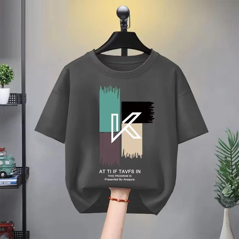 Men's and Women's Adult Short-sleeved Cotton T-shirt Spring and Summer Sports Cartoon T-shirt Fashion Printing