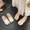 Augustine slippers women's summer 2025 new lazy one-pedal half-support shoes French gentle flat sandals
