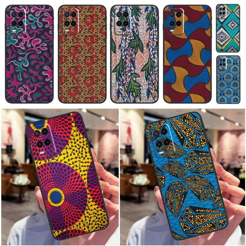 African Fabric Print For Oppo A58 A18 A38 A78 A98 A17 A77 A80 A40 A60 A16 A76 A96 A74 A94 A54 A15 A57S Phone Case