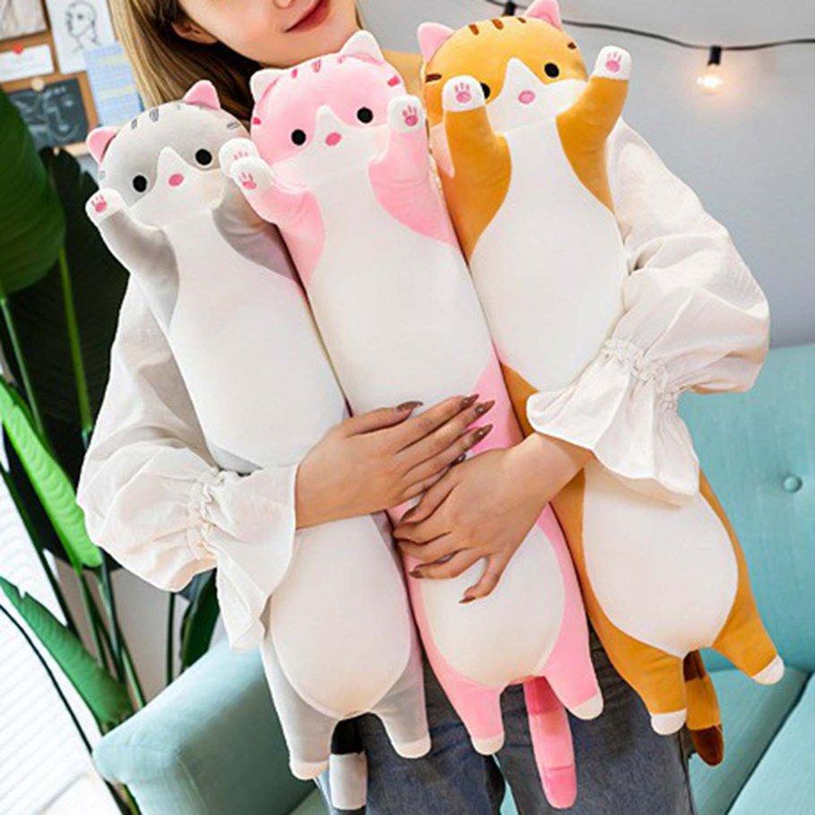 Bambola Di Gatto Rosa All'uncinetto - Peluche Gattino Amigurumi, Giocattolo Per Gatti Fatto A Mano, Colore Personalizzato - Italia - Foto 6