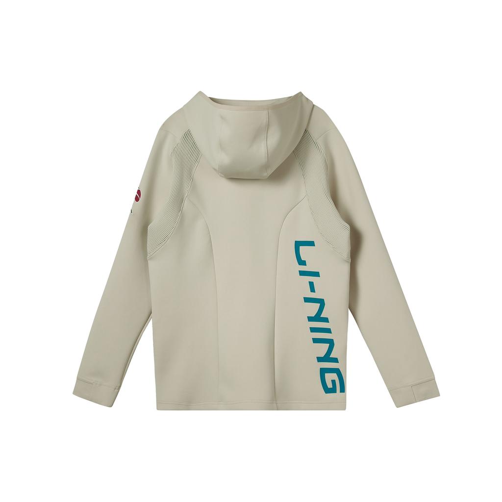Li-Ning CBA Langarm Trainings Hoodie Herren Oberteile Nebel-Weiß AWDRB63-2