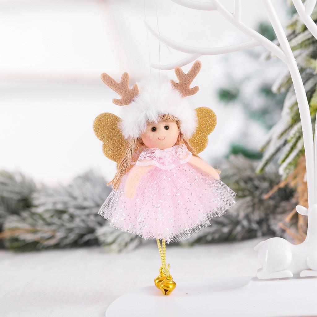 Christmas Tree Creative Decoration Pendant Cute Angel Lace Doll Ornament