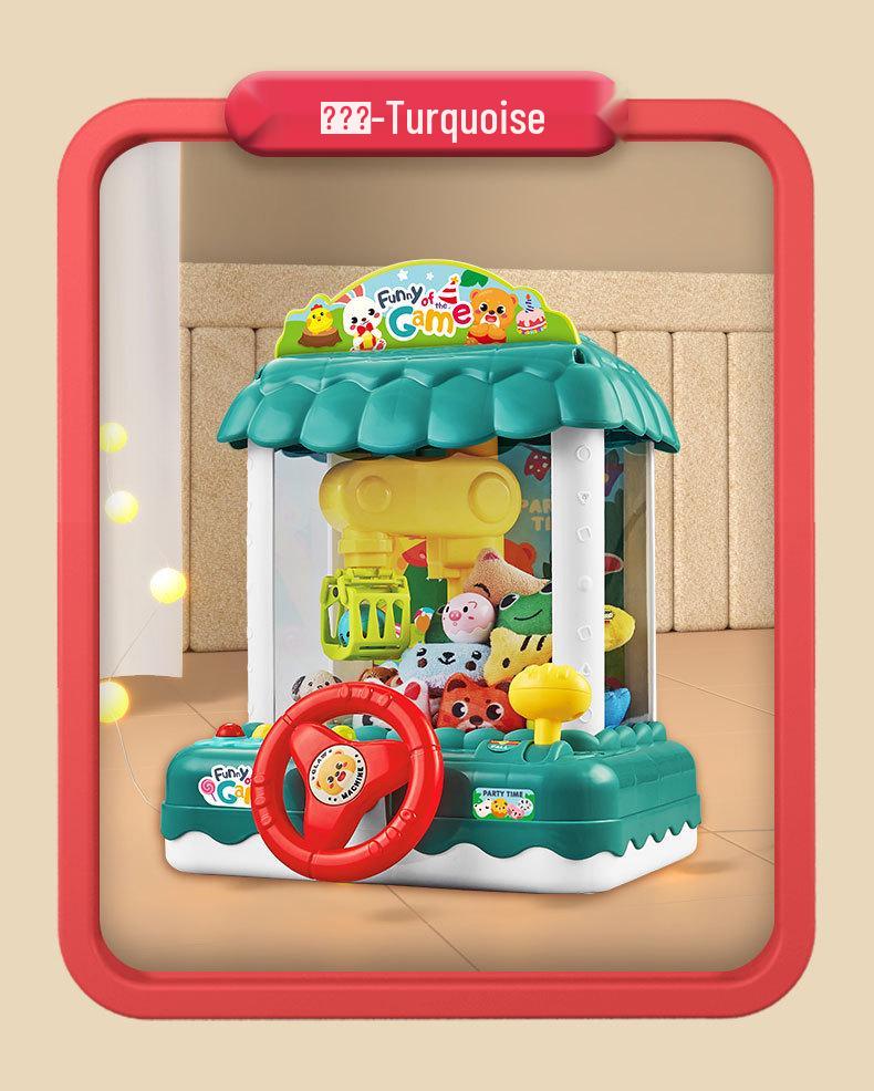 Educational Mini Claw Machine Toy with Lights & Music - Dual Power, Perfect Gift for Boys & Girls' Birthdays or Children's Day