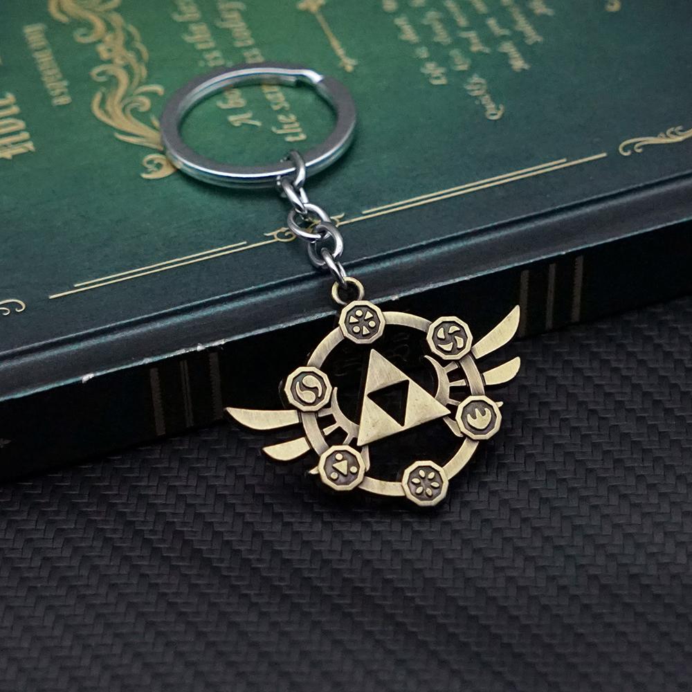 Tears of The Kingdom Keychain Breath of the Wild Key Chain Keychains for Men Game Accessories Car Key Ring Pendant llaveros