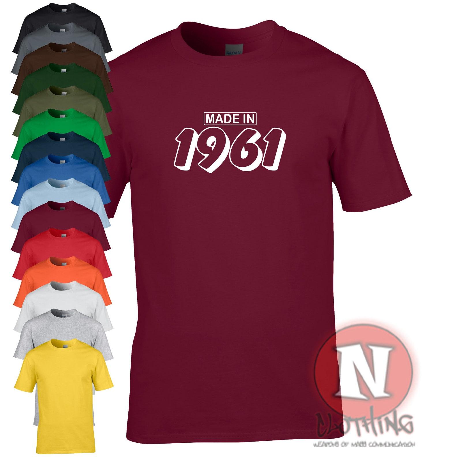 Made in 1961 birthday T-Shirt celebration party bday gift teeshirt 3XL