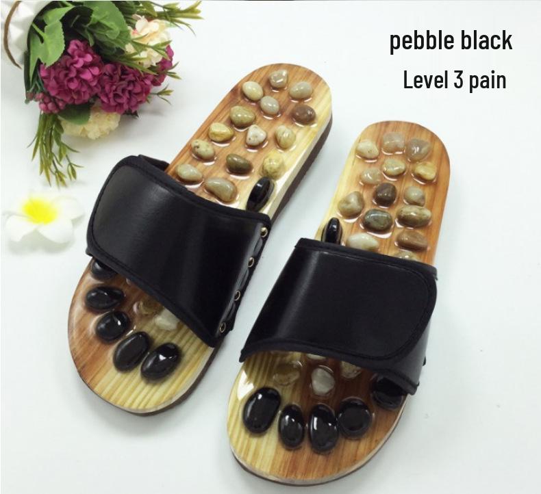 Acupressure Pebble Foot Massage Slippers for Men & Women, Non-Slip Indoor Shoes, Summer Use
