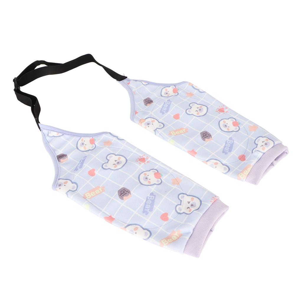 Dog Elbow Brace Thickened Soft Breathable Prevent Licking Wearable Dog Surgery Recovery Sleeve for Front Legs Purple