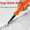 Professional Gap Hook Knife Floor Ceramic Tile Tile Repair Tool Cleaner Old Mortar Cleaning Dust Removal Steel Construction Tool