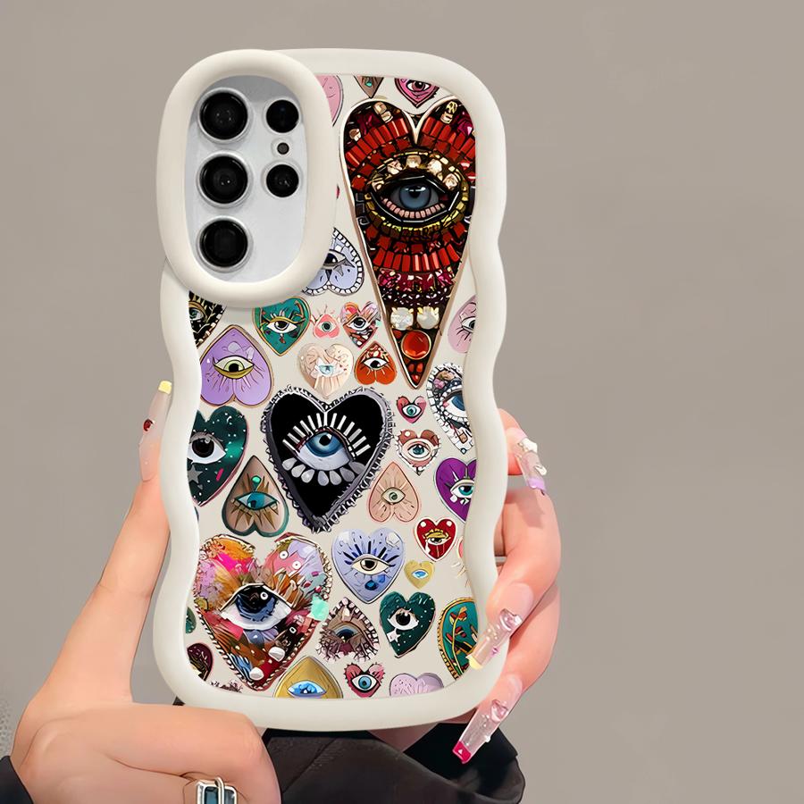 Soft Phone Cover Case for Samsung Galaxy S23 Plus S20 FE S22 Ultra A25 S21 S25 S24 A26 A34 A24 A54 A55 A36 A35 Personality Love