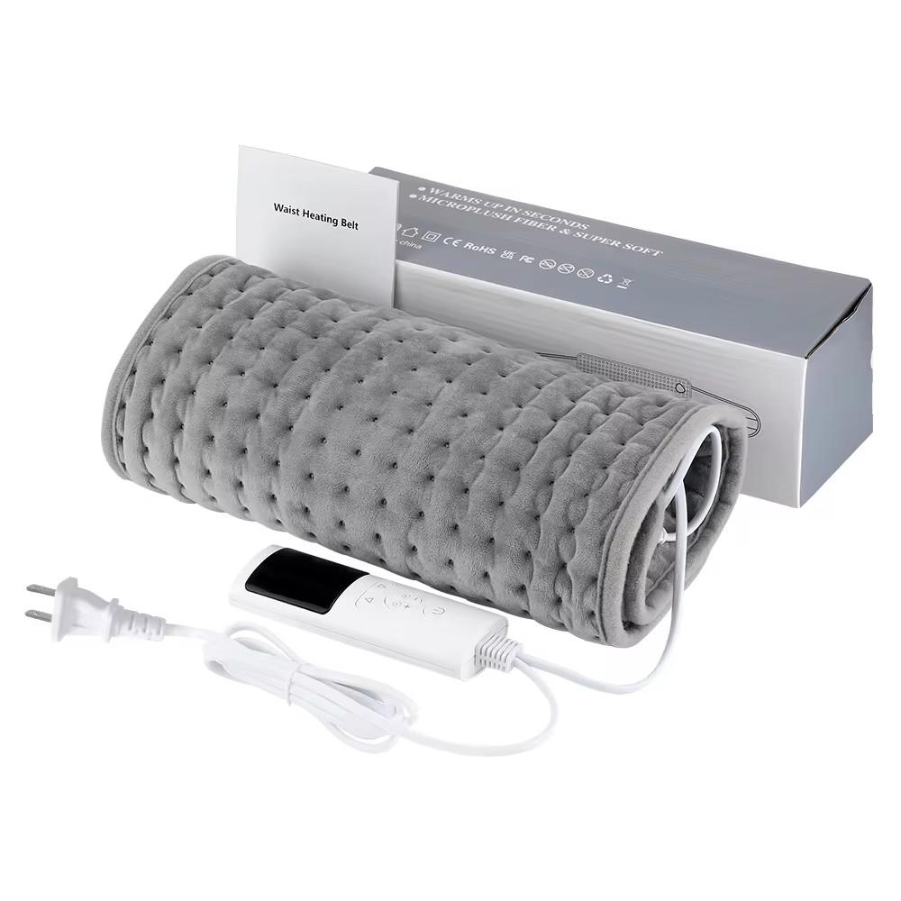 Electric Heating Pad Waist Heated Pad LCD Controller Soft Touch Machine Washable Back Belly Warm Cushion Waist Belt