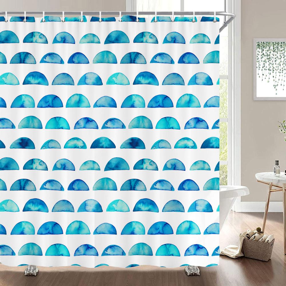 1 pack Children's cartoon style polyester shower curtain waterproof cloth bathroom partition curtain home decorative curtain