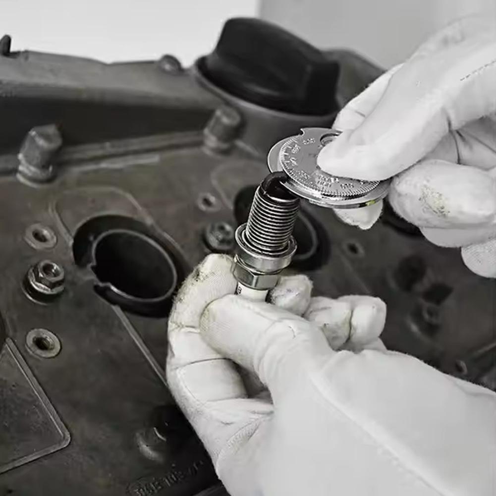 1pc Coin- Type 0.6-2.4mm Spark Plug Gap Gauge Measurement Tool Range Spark Plug Gage Caliber Measuring Tool