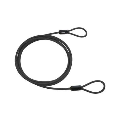 Captain Stag Bicycle Lock Wire Extension, Double Loop Wire (Key Sold Separately), 4mm Diameter, 2.5m Length, Black, Y-4429