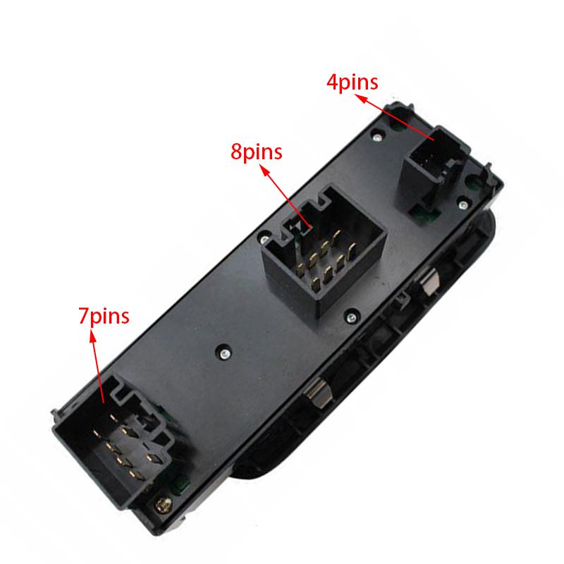 Car Window Control Switch Electric Glass Lifter Control Buttons For Ford Fiesta 2009 2010 2011 2012 2013 Auto